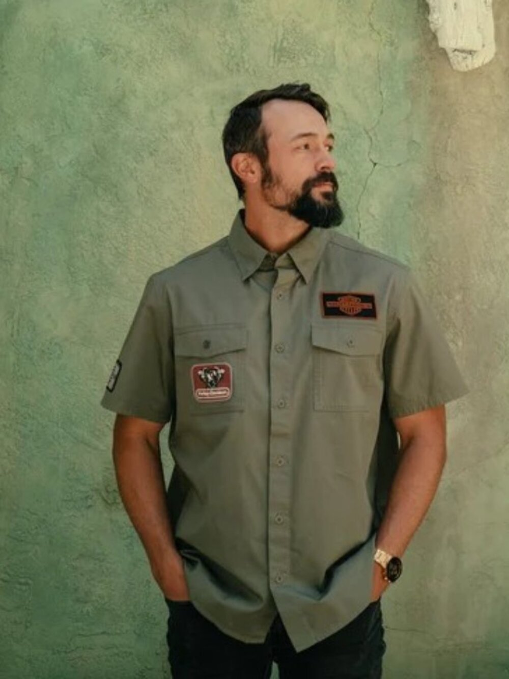 Harley-Davidson Men's V-Twin Equipped Solid Mechanics Shirt